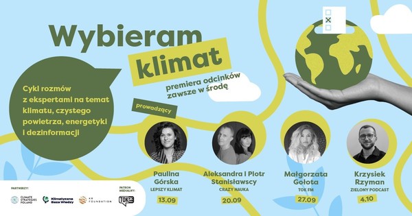 15.10 chcesz wybrać klimat? Posłuchaj tych podcastów zanim zagłosujesz 